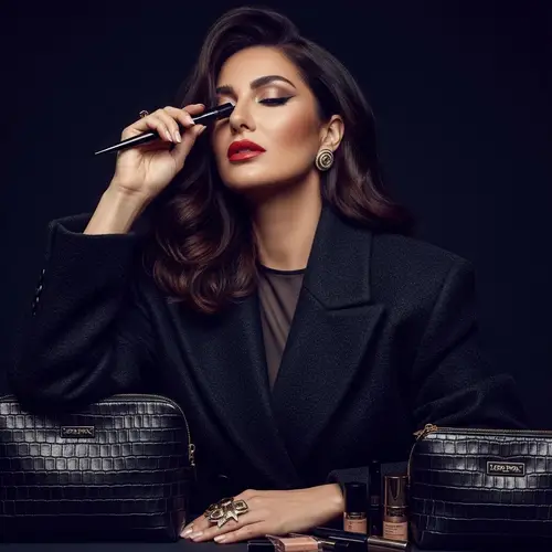 Glamorous Portrait of Kim Kardashian | High Fashion Editorial Style