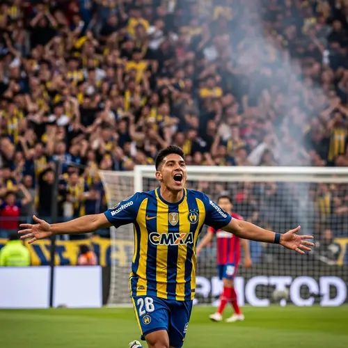 Club Universidad de Chile Football Player Goal Celebration