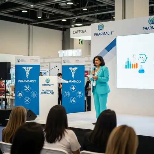 Empowering Speech by South Asian Pharmacist at Trade Event
