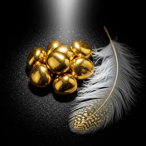 Luxurious Texture & Color Scheme: Gold, Black, White