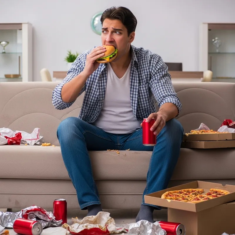 Visual Representation of Food Addiction Struggle Visual Representation of Food Addiction Struggle