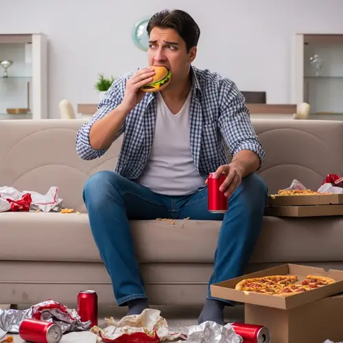 Struggling with Food Addiction: Compulsive Eating Habits Visualized