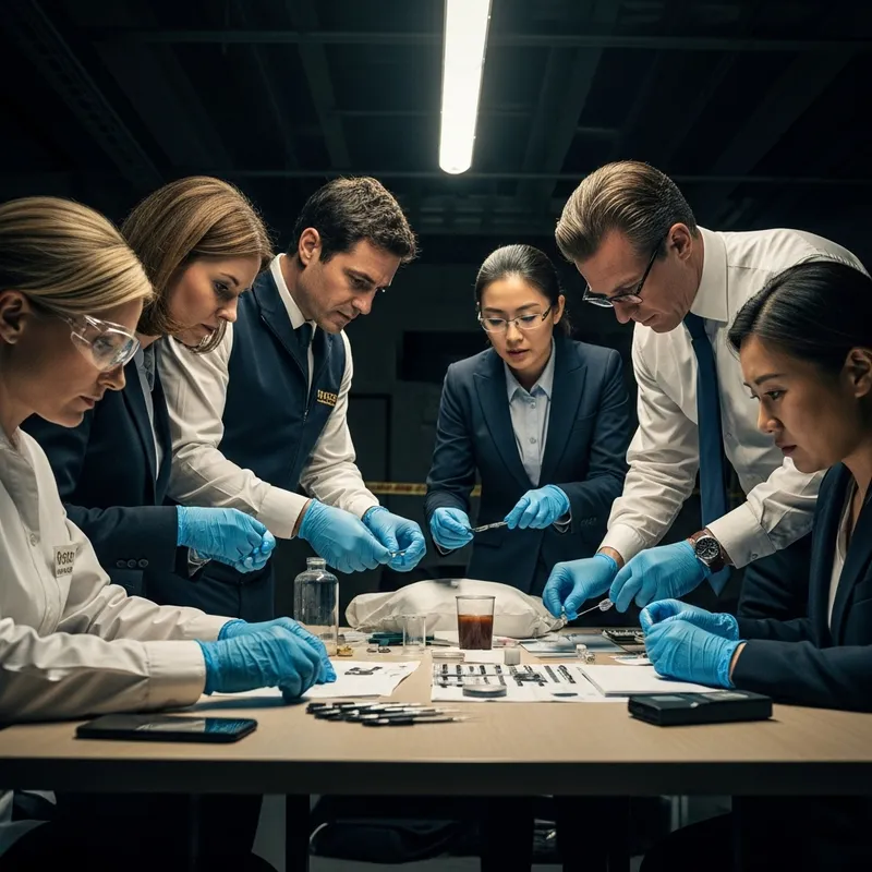 Intense Russian Forensic Investigators CSI Noir Photography | Crime Scene Discovery