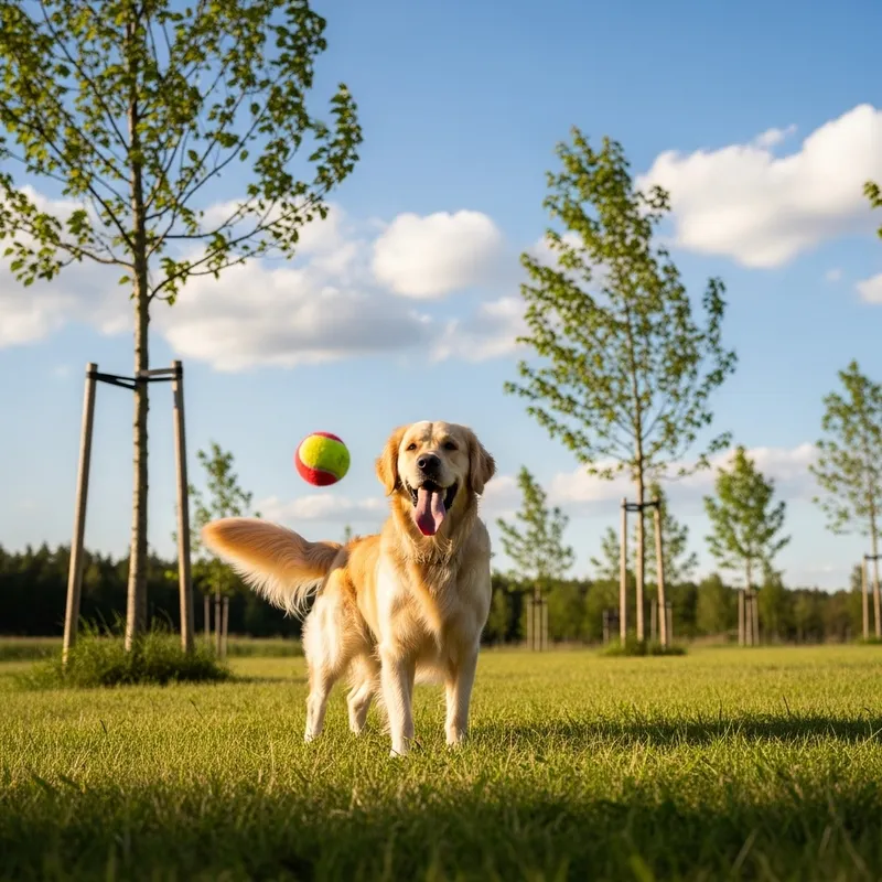 Happy Dog Enjoying Time Outdoors