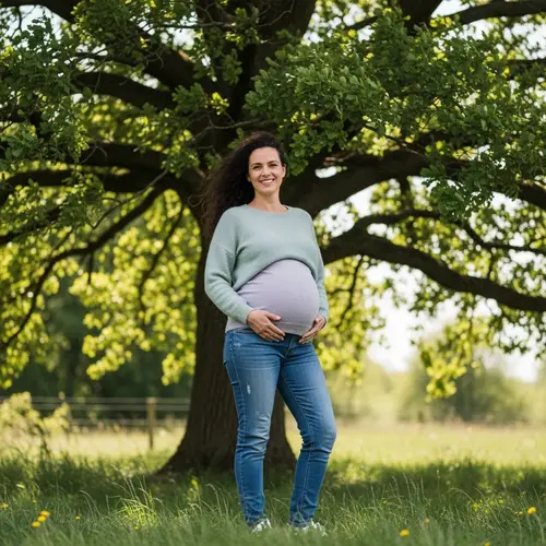 Confident Post-Pregnancy Woman Portrait | Motherhood Joy