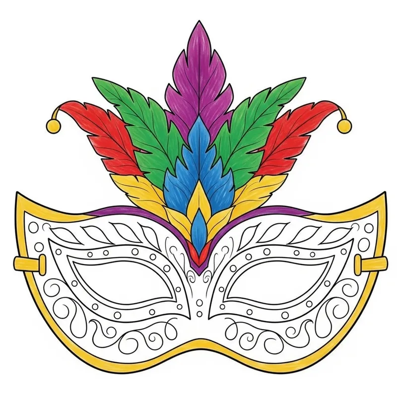 DIY Carnival Mask Kit for 6-Year-Olds | Creative Painting & Printing