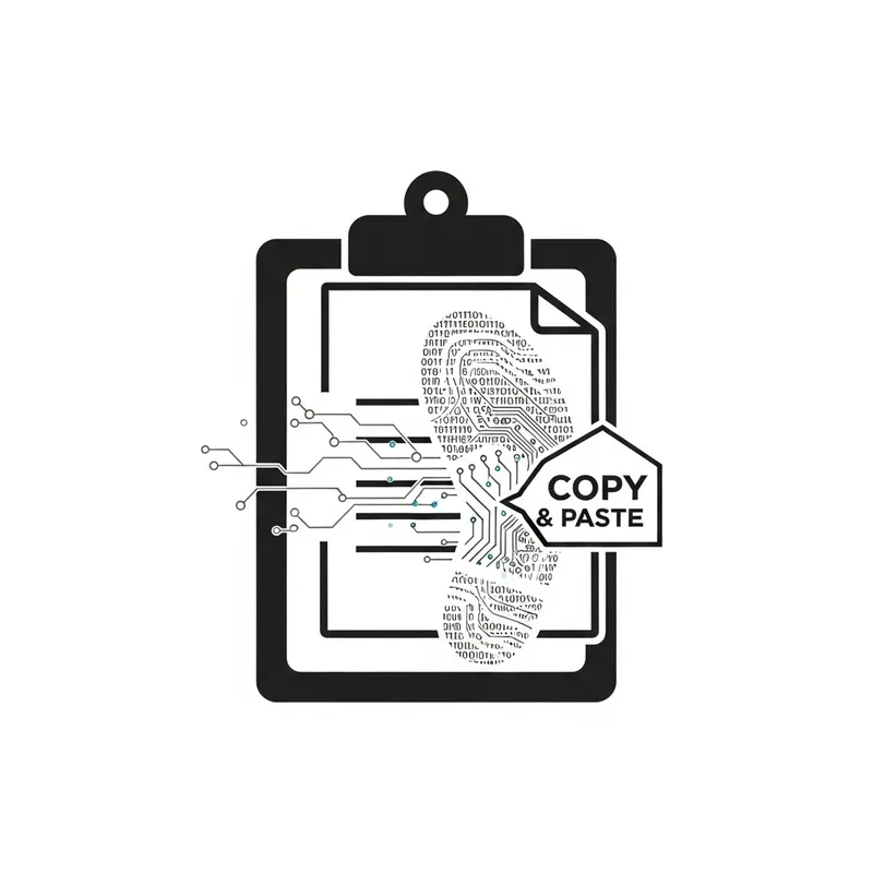 Copy and Paste Digital Footprint Icon