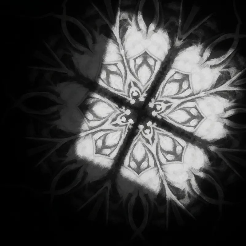 Vintage Black and White Philippe Starck Poster Design with Intricate Details