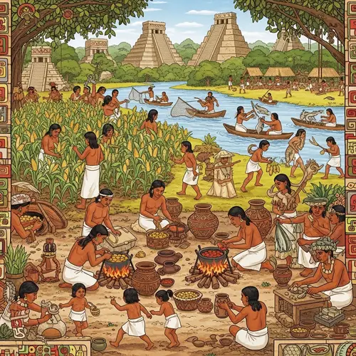 Pre-Columbian Civilizations: Daily Life Depiction
