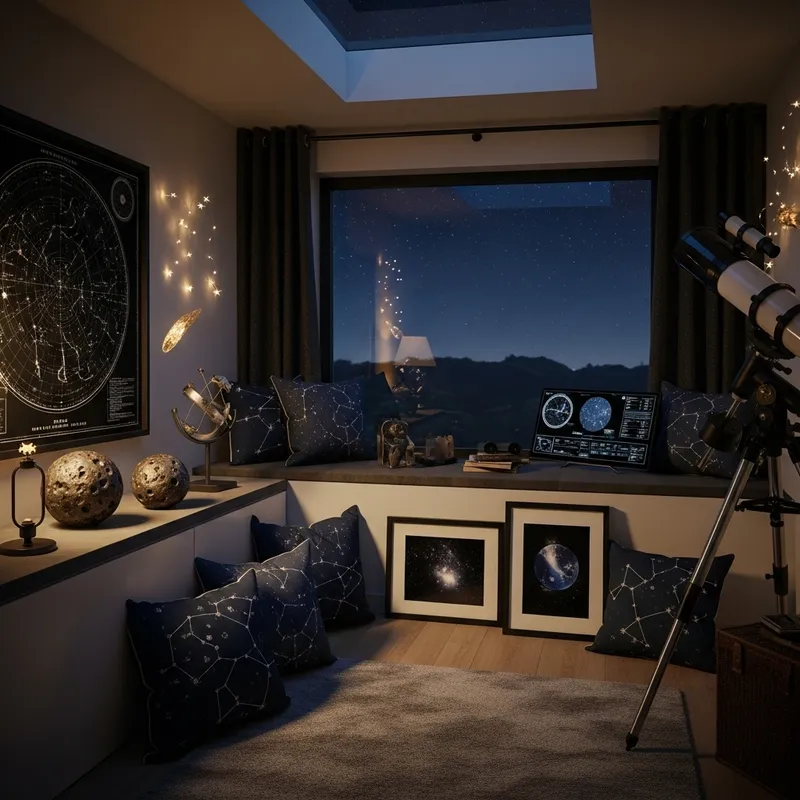 Starlit Room Design for Stargazers' Indoor Ambiance