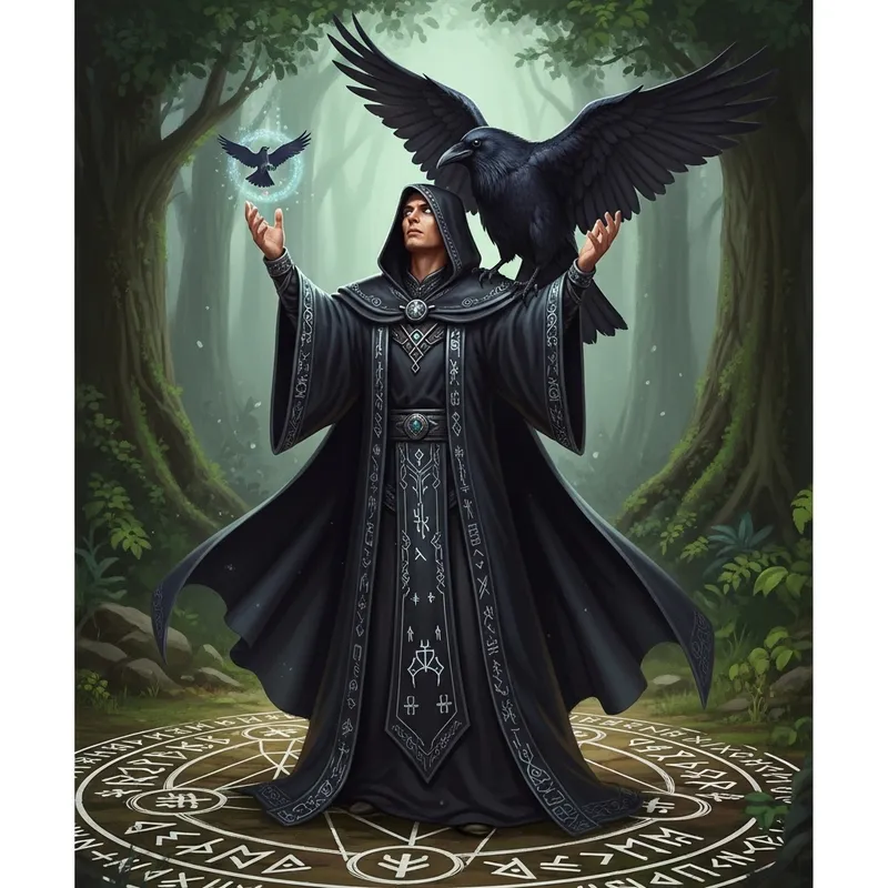 Devoted Warlock to Raven Goddess | A Mystical Encounter