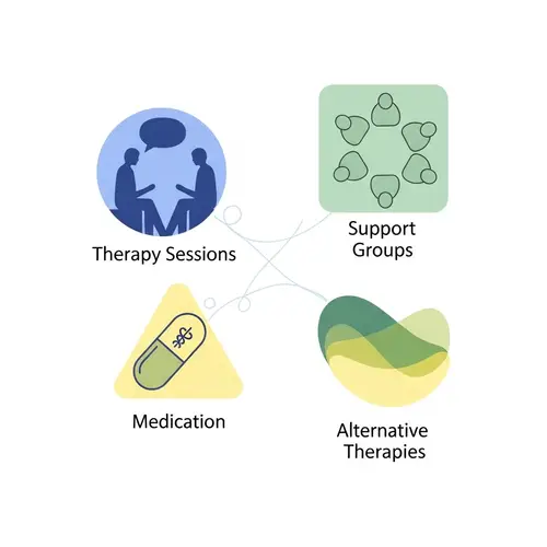 Drug Addiction Treatment Methods Art | Therapy, Support Groups, Medication
