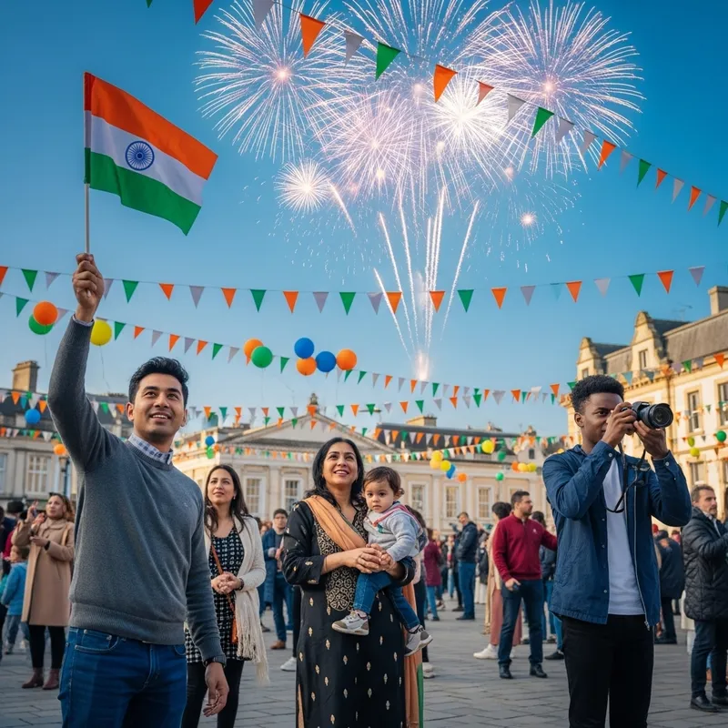 Republic Day Picture: Vibrant Celebrations and Diverse Crowds