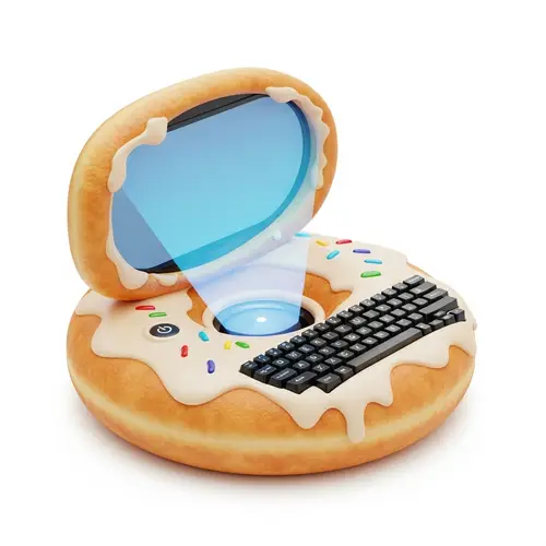 Donut-Shaped Computer: Playful Design with Futuristic Technology