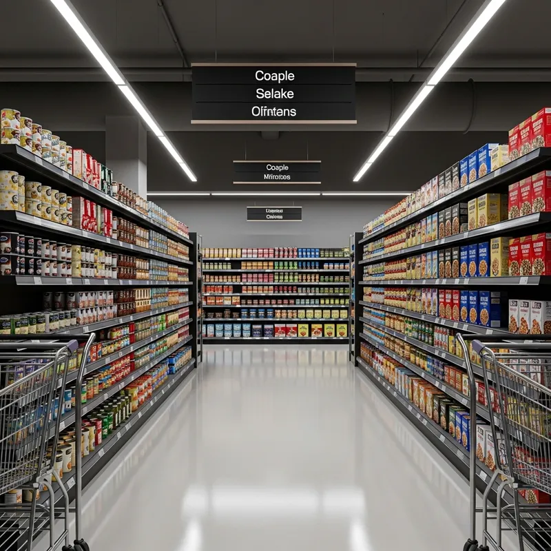 3D Modern Grocery Store Aisle Experience
