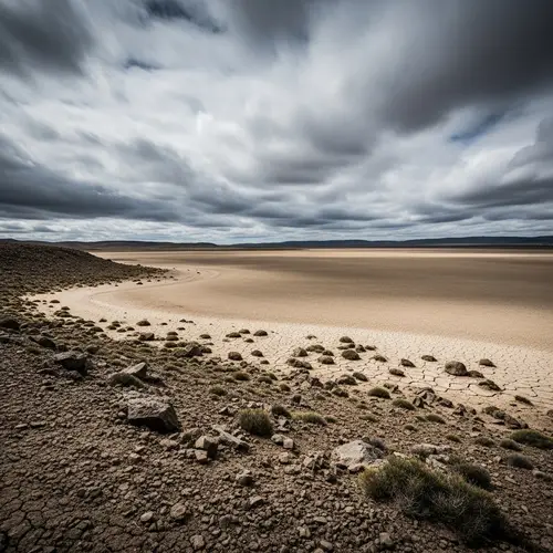 Barren and Desolate Landscape - Spectacle of Solitude and Melancholy