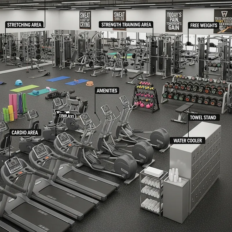 Explore Our Labeled Gym Areas for Fitness Success