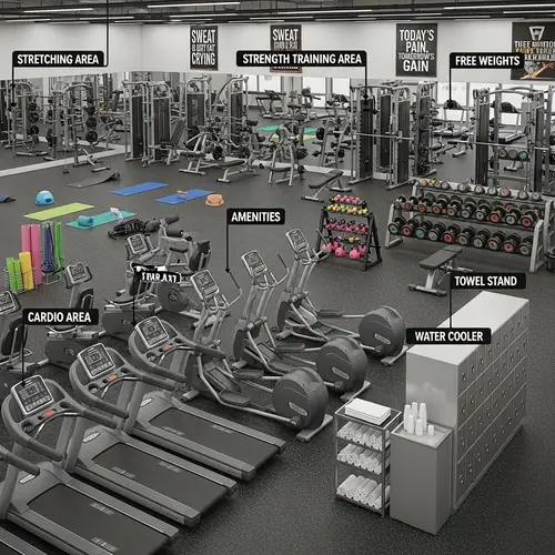 Explore Our Labeled Gym Areas for Fitness Success