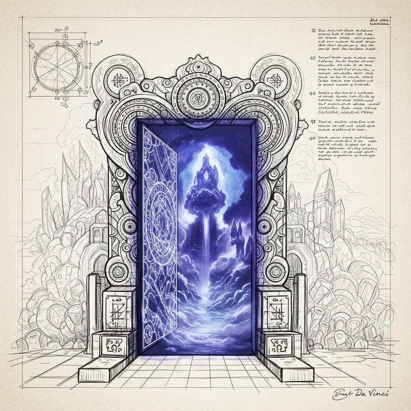 Ethereal Portal to Mana Dimension | Da Vinci Style Concept Art