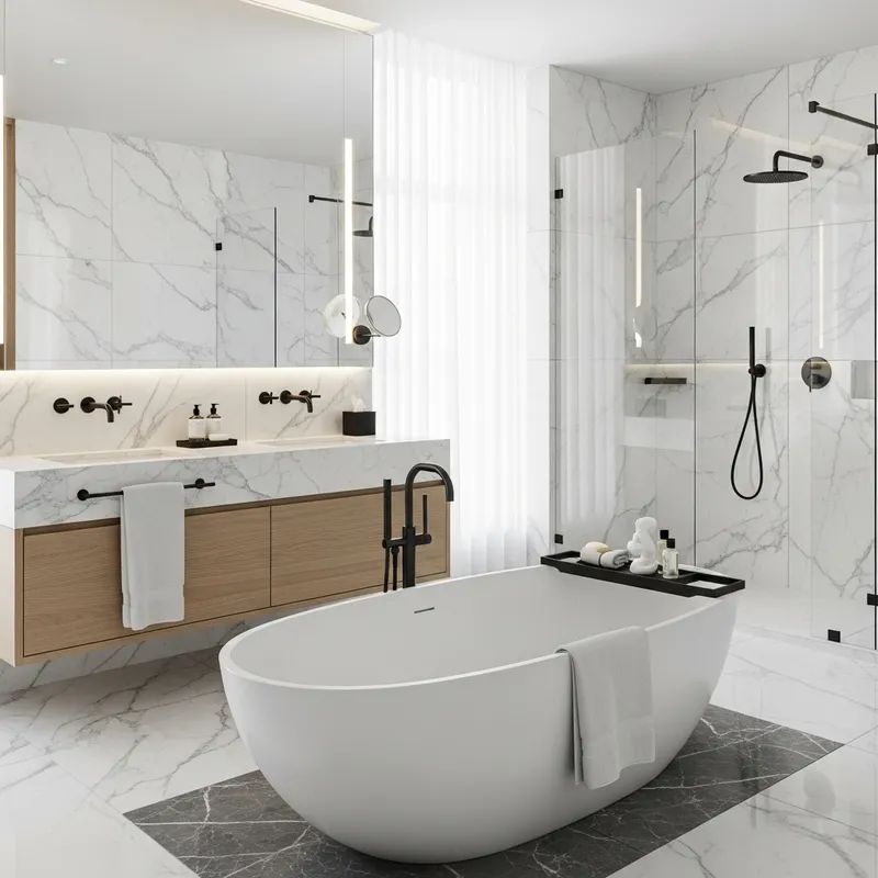 Luxurious Modern Hotel Bathroom Design Inspiration