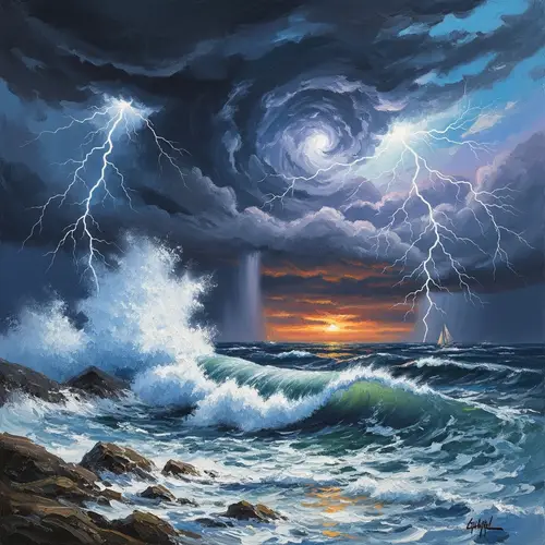 Intense Emotion Visualized: Anger in Nature's Drama