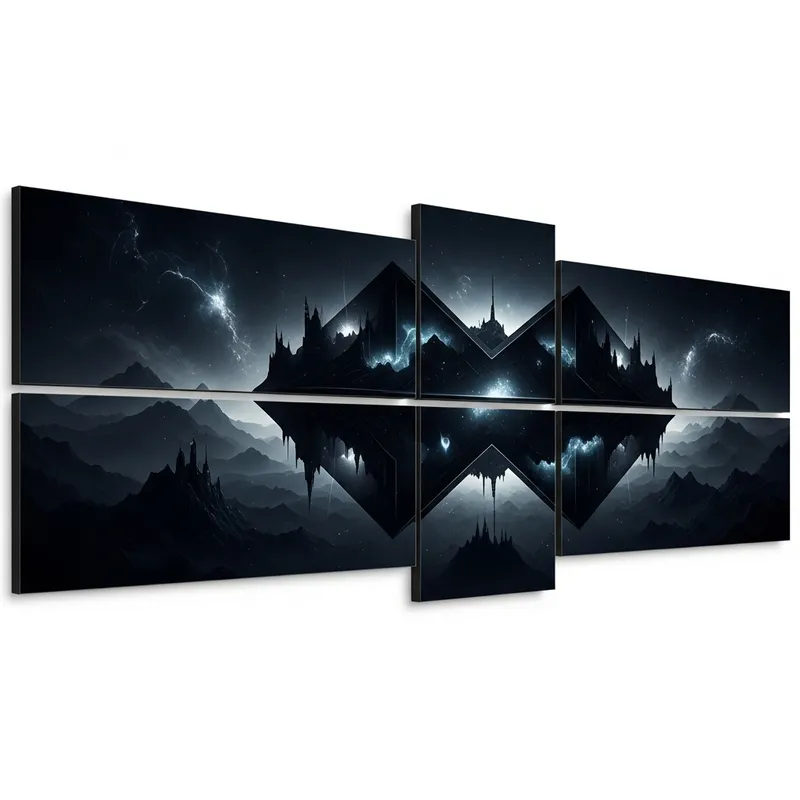 Dark Wallpaper for 4 Monitors Dark Wallpaper for 4 Monitors