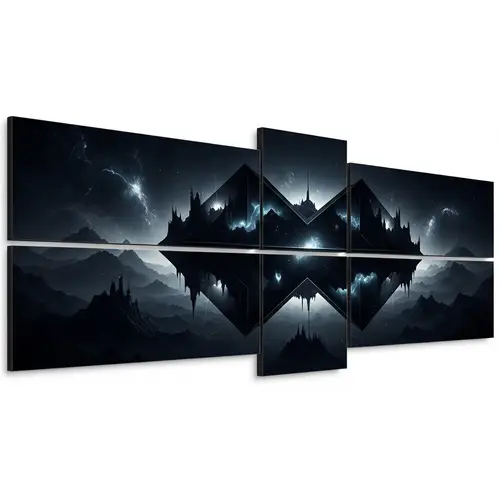 Dark Cosmic Wallpaper | Detailed Spanning Over 4 Monitors