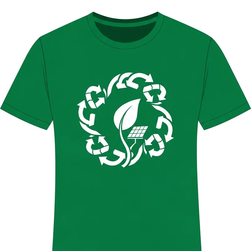 Eco-Friendly Sustainable Shirt Design with Two Color Theme