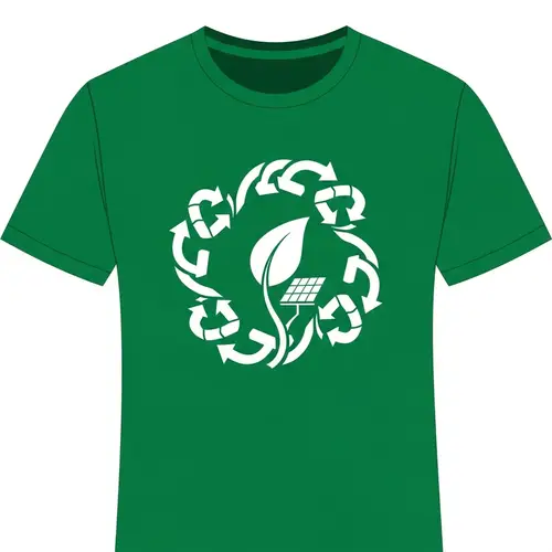 Eco-Friendly Shirt Design | Sustainable Two-Color Theme