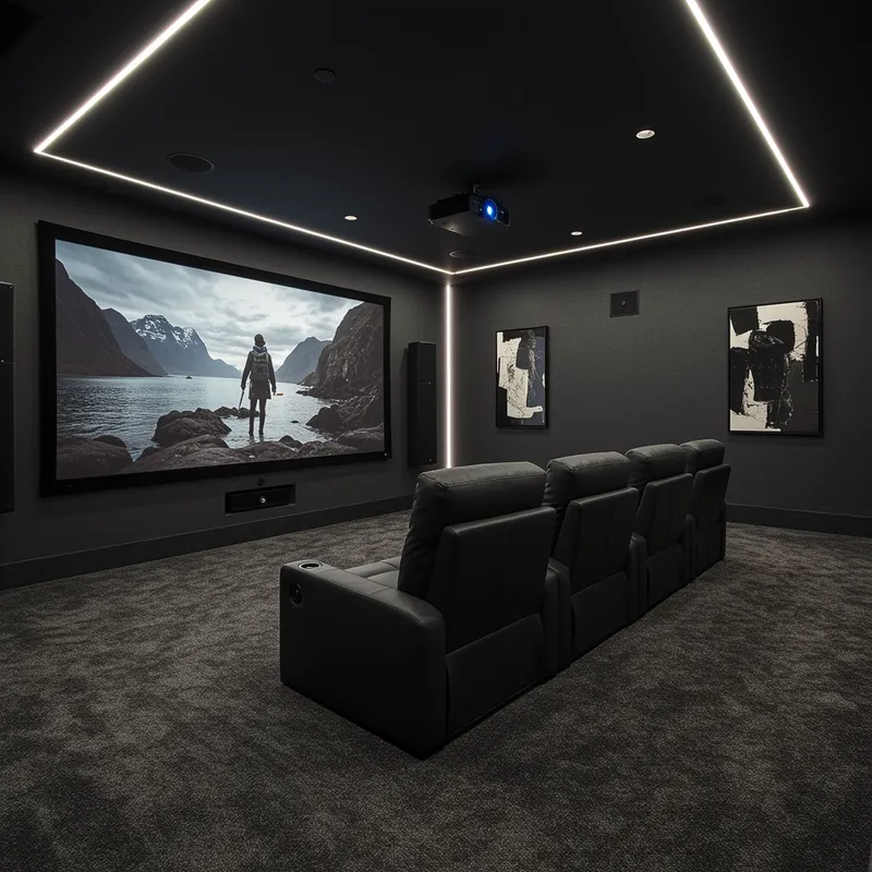 Modern Home Theater Interior Design Ideas