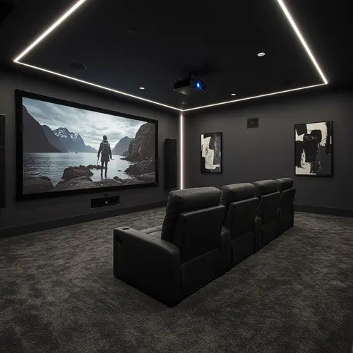 Modern Home Theater Interior Design Ideas