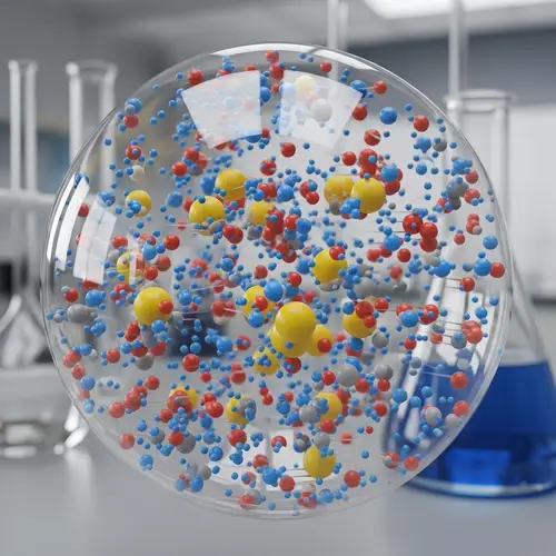Homogeneous Mixture in Gaseous State Illustration