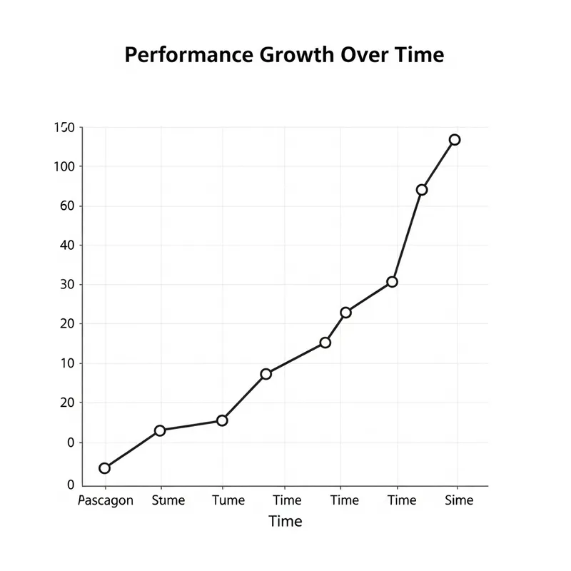 Ascending Performance Growth Graph | Analytics Trending Up