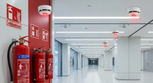Modern Fire Suppression System | Fire Extinguishers, Smoke Detectors, Sprinklers