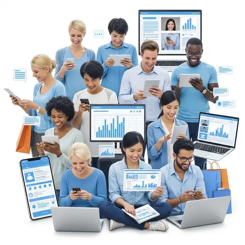 Dynamic & Colorful Digital Engagement with Light Blue Tone