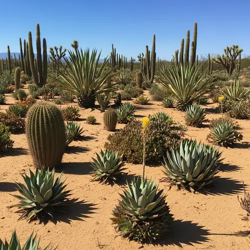 Desert Succulent Landscape - Growth and Resilience Exemplified
