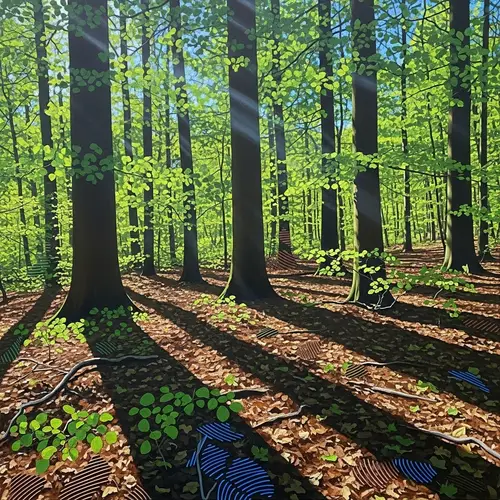 Abstract Forest: Vivid Colors & Dreamy Views