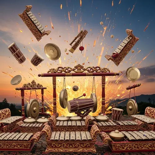 Gamelan Instruments in Energetic Explosion | Indonesian Music Scene