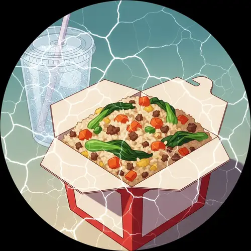 Colorful Animated Rice Box with Chaofan: Culinary Art Scene