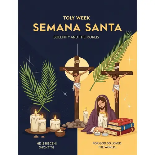 Holy Week Reflection Poster | Semana Santa Symbolism