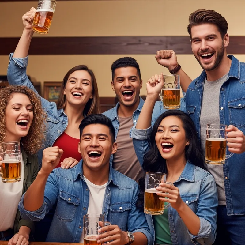 Vintage Beer Garden Gathering: A Joyful Fusion