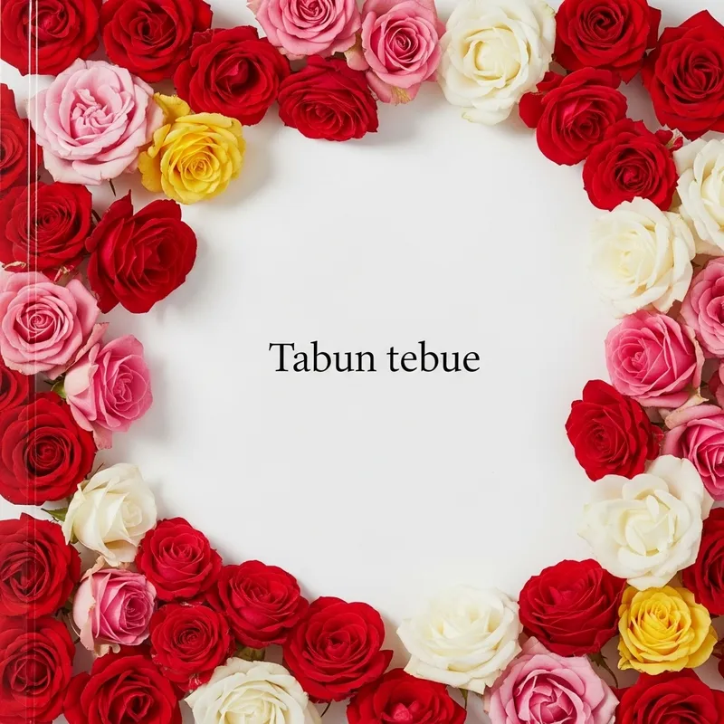 Stunning Cover Album with Vibrant Roses Design