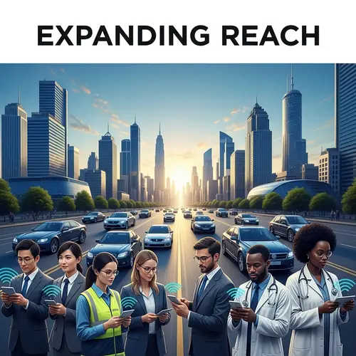 Modern Cityscape at Dawn: Expanding Reach in a Sleek Setting