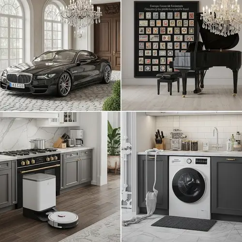 Luxurious Lifestyle: Opulent Soiree & Expensive Gadgets