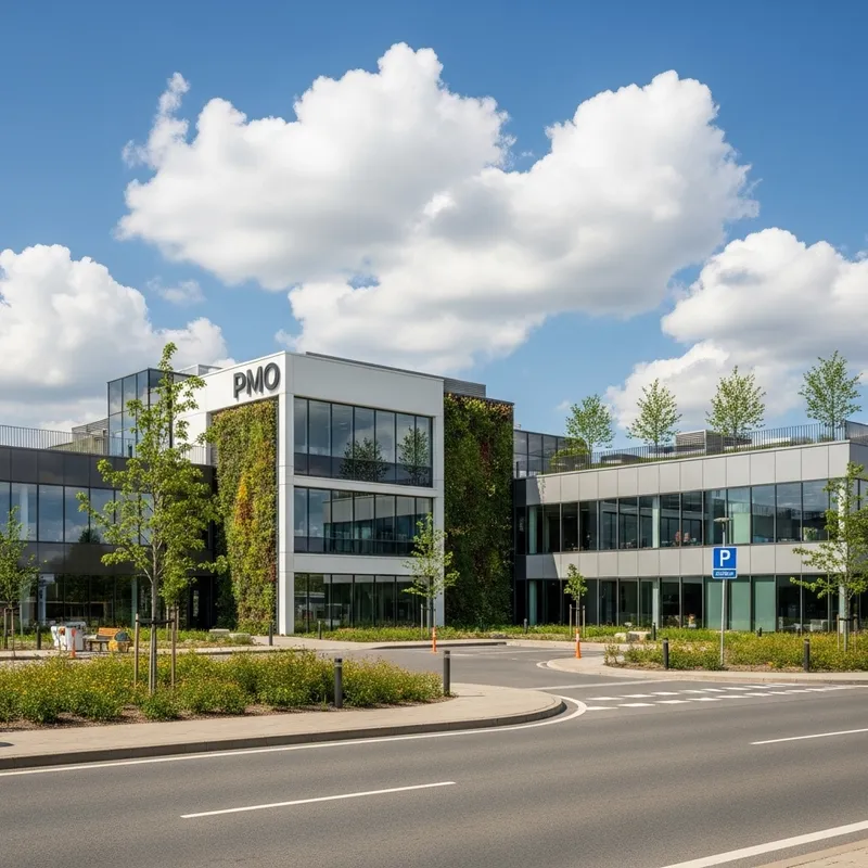 Beautiful PMO Office Building with Biophilic Design Beautiful PMO Office Building with Biophilic Design