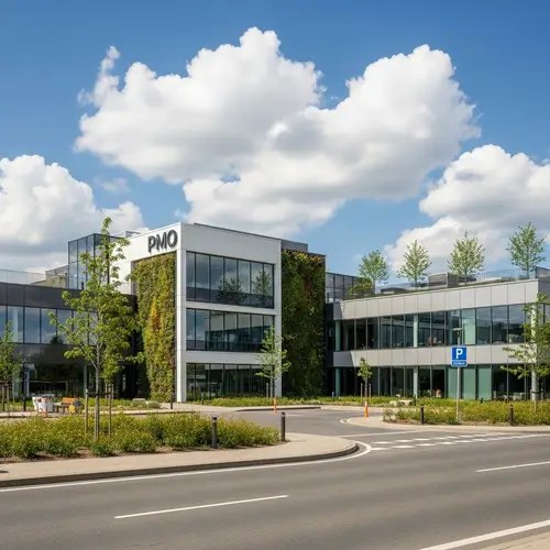 Modern PMO Office Building with Biophilic Design | Website