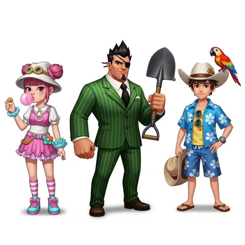 Bibi, Max y Jacky from Brawl Stars Characters