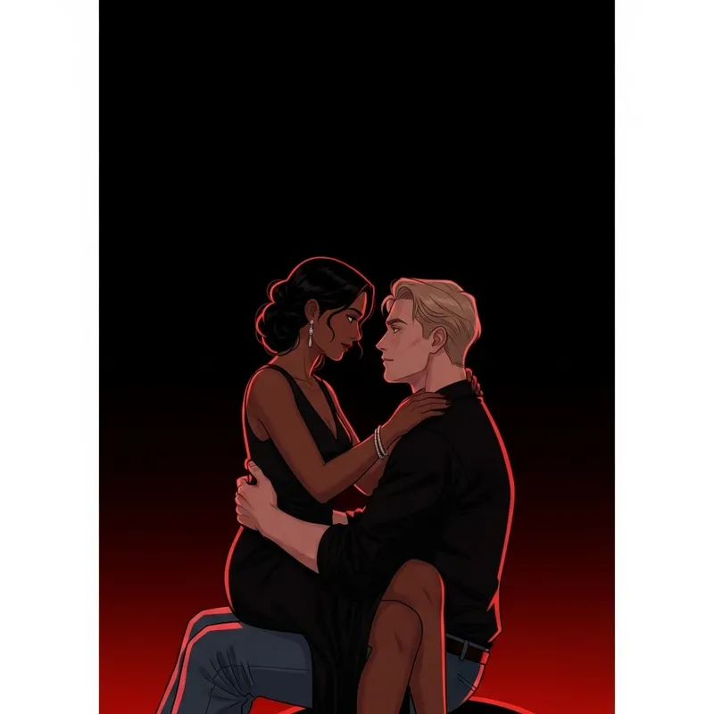 Captivating Japanese-Style Couple Illustration