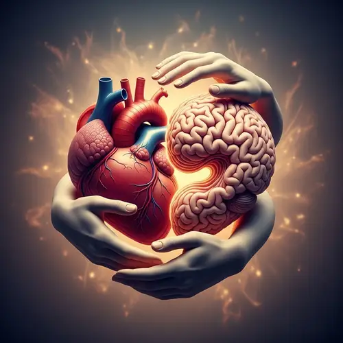 Heart-Shaped Brain: A Fusion of Emotion & Intellect