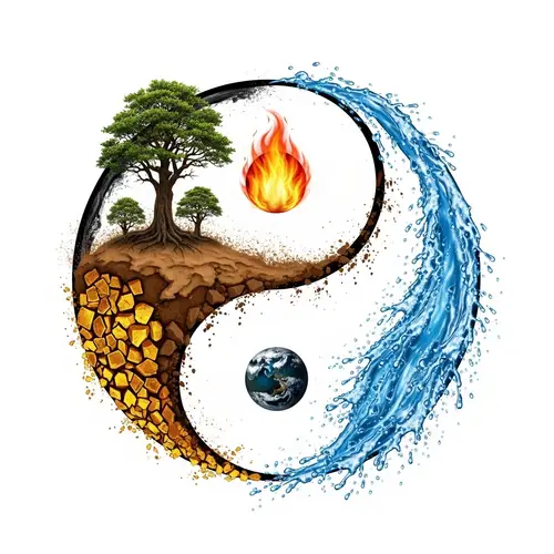 Yin Yang with 5 Elements of Feng Shui | Harmony and Balance
